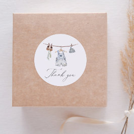 Boho水彩赤ちゃん服Boy赤ちゃんシャワー ラウンドシール