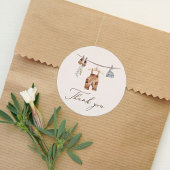 Boho水彩赤ちゃん服Boy赤ちゃんシャワー ラウンドシール