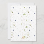 Boho水彩野花の卒業 案内状 (裏面)