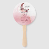 BOHO水素朴色クレセント月 ハンドファン (正面)