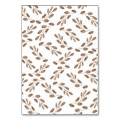 Boho水色フローラ結婚のテーブル番号 テーブルナンバー (裏面)