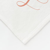 Boho水色マイルストーン写真のプロップ フリースブランケット (角)