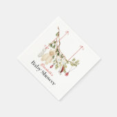 Boho洗濯物衣赤ちゃんシャワー スタンダードカクテルナプキン (角)