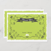 Boho渦巻き旋回、カール、バナー&ラブバード結婚ズ (正面/裏面)