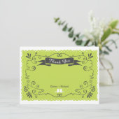 Boho渦巻き旋回、カール、バナー&ラブバード結婚ズ (スタンド正面)