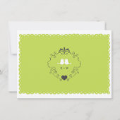 Boho渦巻き旋回、カール、バナー&ラブバード結婚ズ (裏面)