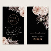 Boho熱帯バラパッケージの挿入 (正面&裏面)