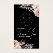 Boho熱帯バラパッケージの挿入 (正面)