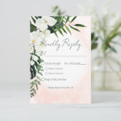 Boho熱帯赤面水色応答カード 出欠カード (スタンド正面)