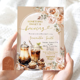 Boho甘いものが赤ちゃんシャワーを醸造している 招待状