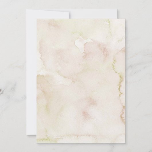 Boho甘いものが赤ちゃんシャワーを醸造している 招待状 (裏面)