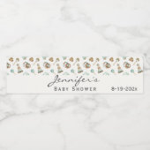 Boho男の子または女の子の赤ちゃんシャワーヴィンテージ玩具 ペットボトルラベル (シングルラベル)