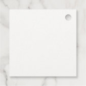 Boho男ミニマル子の服ベビーシャワー フェイバータグ (裏面)