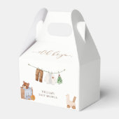 Boho男ミニマル子の服ベビーシャワー フェイバーボックス (裏面サイド)