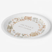 Boho男女兼用ヴィンテージ赤ちゃん服シャワー ペーパープレート (アングル)