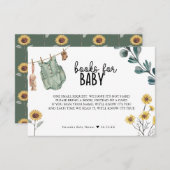 Boho男女兼用赤ちゃんシャワーベビー本 エンクロージャーカード (正面/裏面)