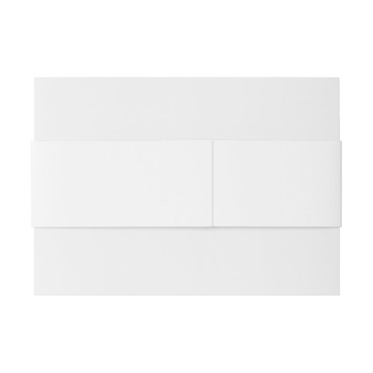 Boho白スタイリッシュと黒のカスタムウェディング 招待状ベリーバンド (裏面例)