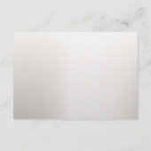 Boho白結婚蘭の花ブルームーンパーティー エンクロージャーカード (裏面)