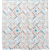 Boho矢印とSun V11 ID748 シャワーカーテン (正面)