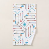 Boho矢印とSun V11 ID748 バスタオルセット (ハンドタオル)