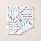 Boho矢印とSun V11 ID748 バスタオルセット (ウォッシュタオル)