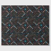 Boho矢印とSun V11 ID748 ラッピングペーパー (フラット)