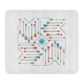 Boho矢印とSun V11 Sq ID748 カッティングボード (正面)