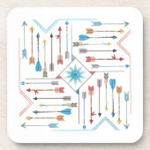 Boho矢印とSun V11 Sq ID748 コースター (正面)