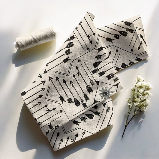 Boho矢印とSun V12黒ID748 ファブリック