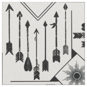 Boho矢印とSun V12黒ID748 ファブリック (クローズアップ)