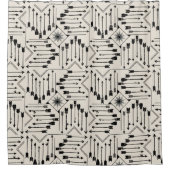 Boho矢印とSun V12 ID748 シャワーカーテン (正面)