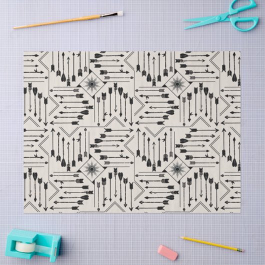 Boho矢印とSun V12 ID748 薄葉紙 (クラフト)
