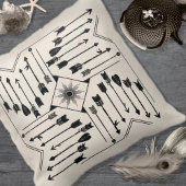 Boho矢印とSun V12 Sq ID748 クッション