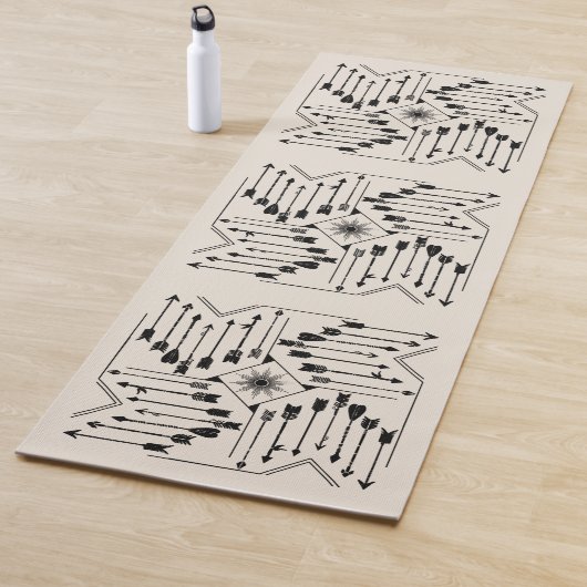 Boho矢印とSun V12 Sq ID748 ヨガマット (インサイチュ)