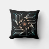 Boho矢印とSun V1 Sq ID748 クッション (正面)