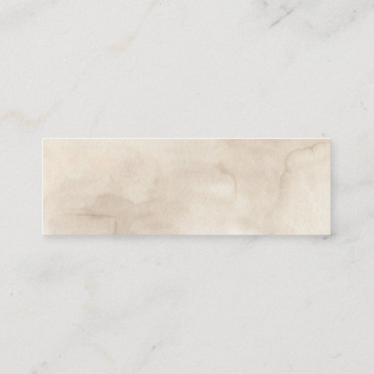 Boho砂漠フローラ結婚式RSVPカード スキニー名刺 (裏面)