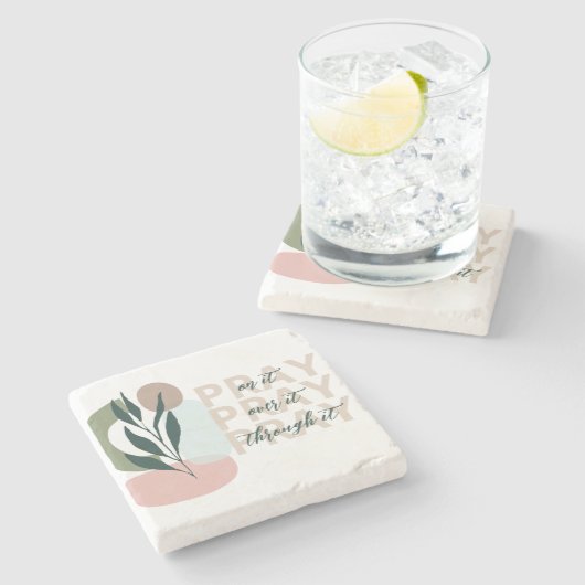 BOHO祈りの言葉ストーンコースター ストーンコースター (横)