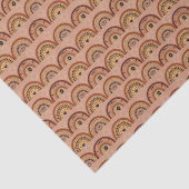 Boho神秘的なアイレインボータンバックグラウンド 薄葉紙 (詳細)