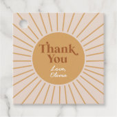 Boho私たちの小さな太陽の光ありがとう フェイバータグ (正面)