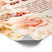 Boho秋の庭BOYまたはGIRLゲームを言わない ポスター (角)