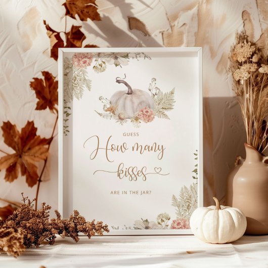 Boho秋は瓶の中のキスの数を推測 ポスター