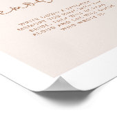 Boho秋は花嫁ポスターとのアーチメモリ ポスター (角)