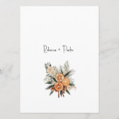 Boho秋ウィンターメニューカード名(裏面) メニュー (裏面)