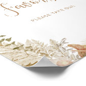 Boho秋カボチャPipkin Pipivesポスターを取って下さい ポスター (角)