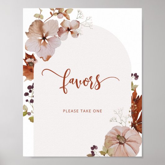 Boho秋カボチャPipkin Pipivesポスターを取って下さい ポスター (正面)