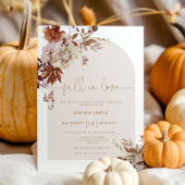 Boho秋ラブbridalシャワー招待 招待状