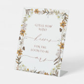 Boho秋何人のキスブライダルシャワーポスター 台座サイン (正面)