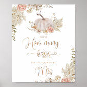 Boho秋推測キスブライダルシャワー ポスター (正面)