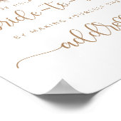 Boho秋救済ザザ忙し花嫁アドレスと封筒 ポスター (角)