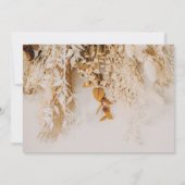 Boho秋花結婚写真 セーブザデート (裏面)